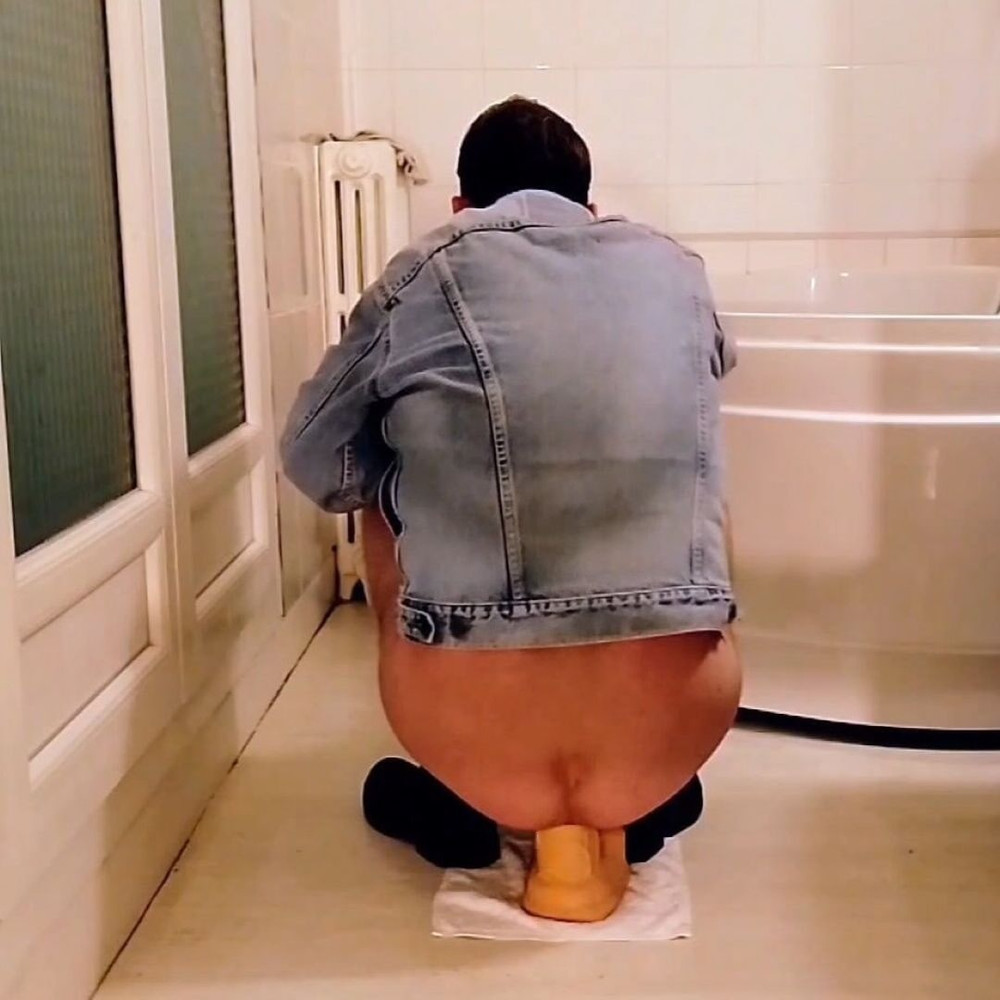Fetish masturbation and dildo fuck in the bathroom #13