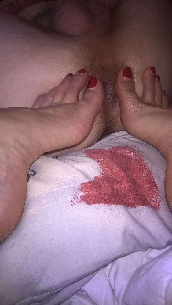 Hairy Mature Wife Toes In Husband Ass #12