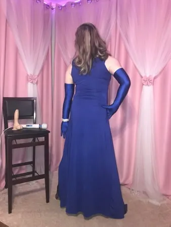 joanie blue maxi vest dress and lady marlene part           