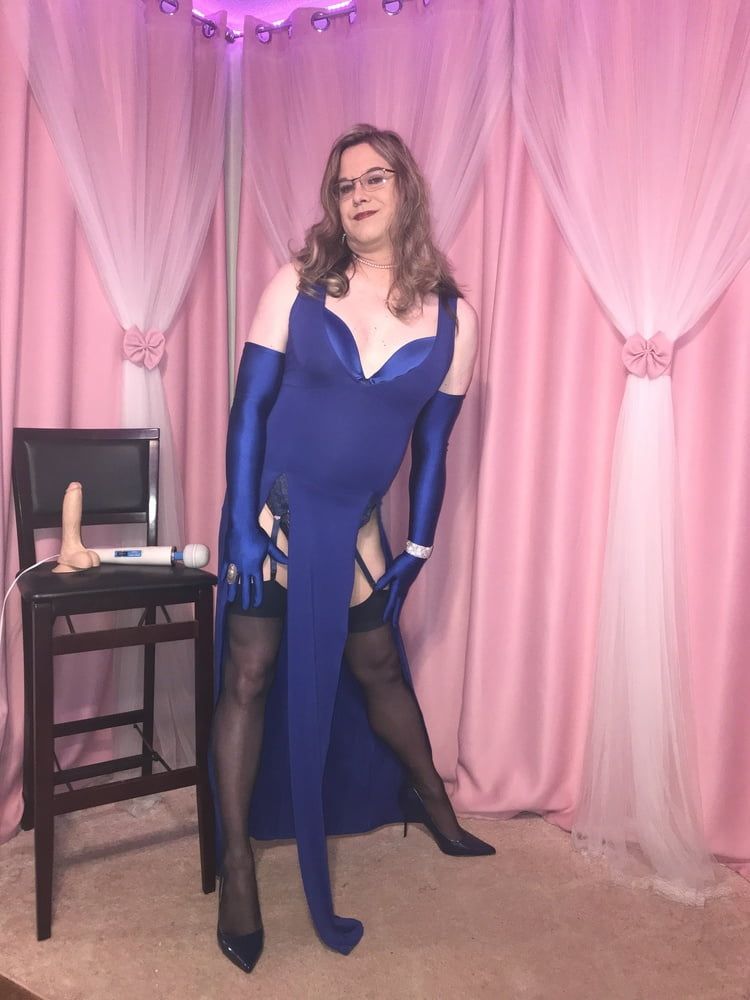  Joanie - Blue Maxi Vest Dress and Lady Marlene Part 3 #34