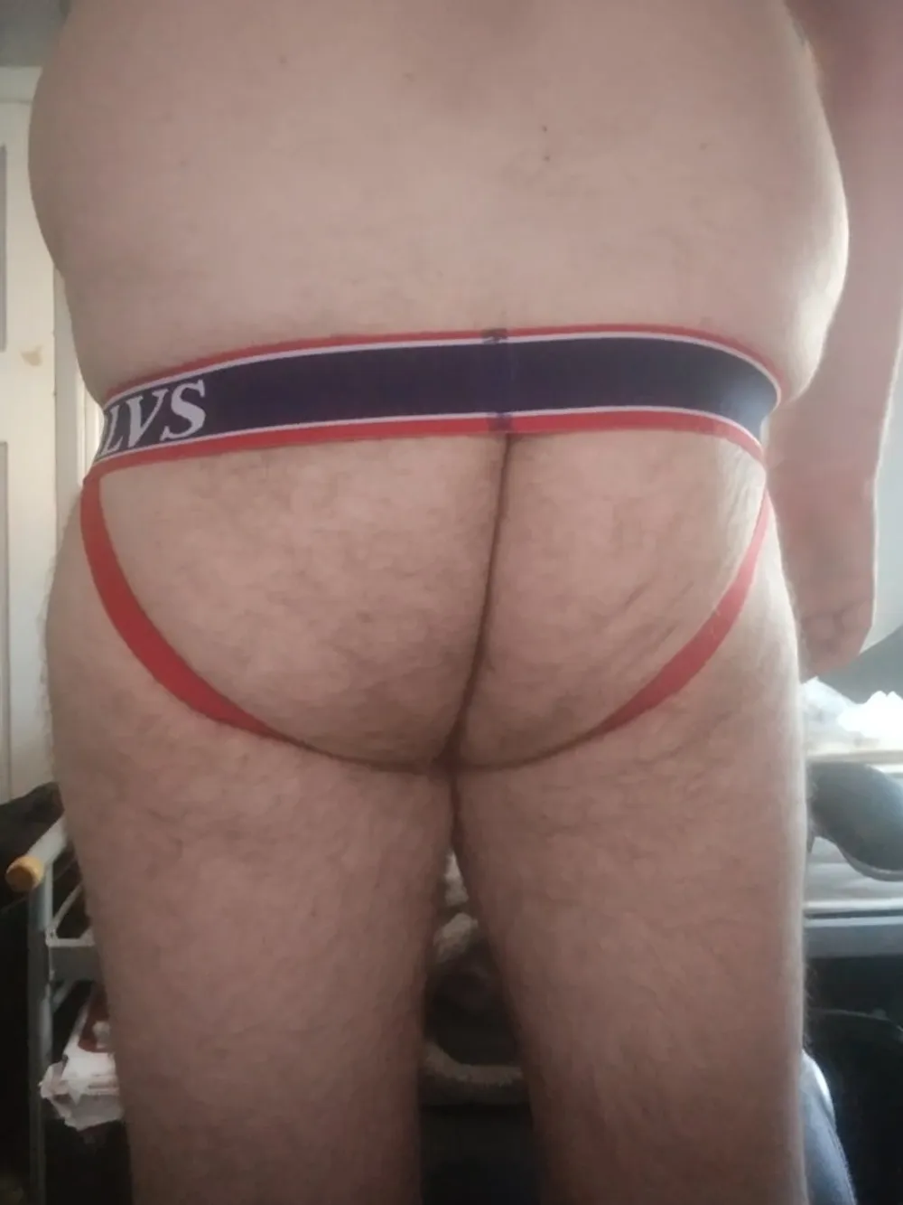 me wearing jockstrap and cockring #3