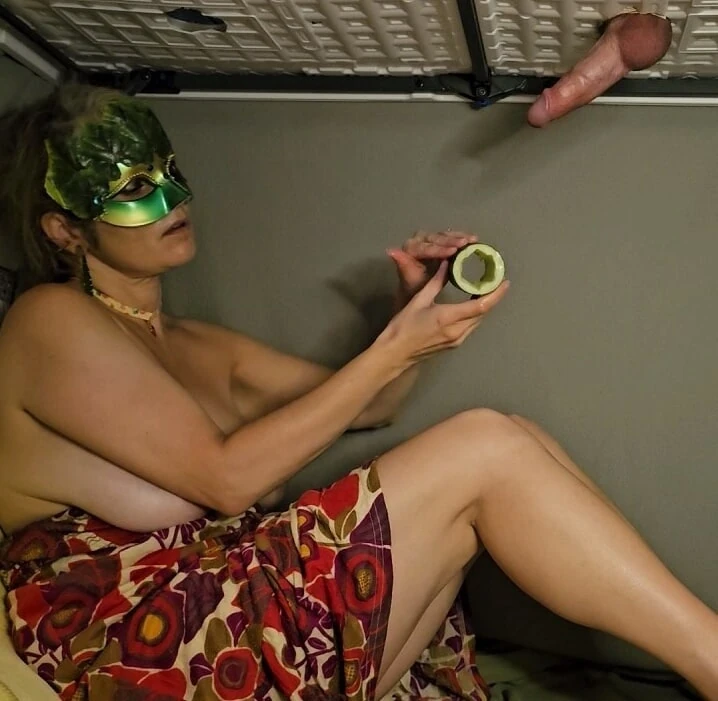 Cucumber Cock Milking Hand job  Amateur Mistress Thursday #26