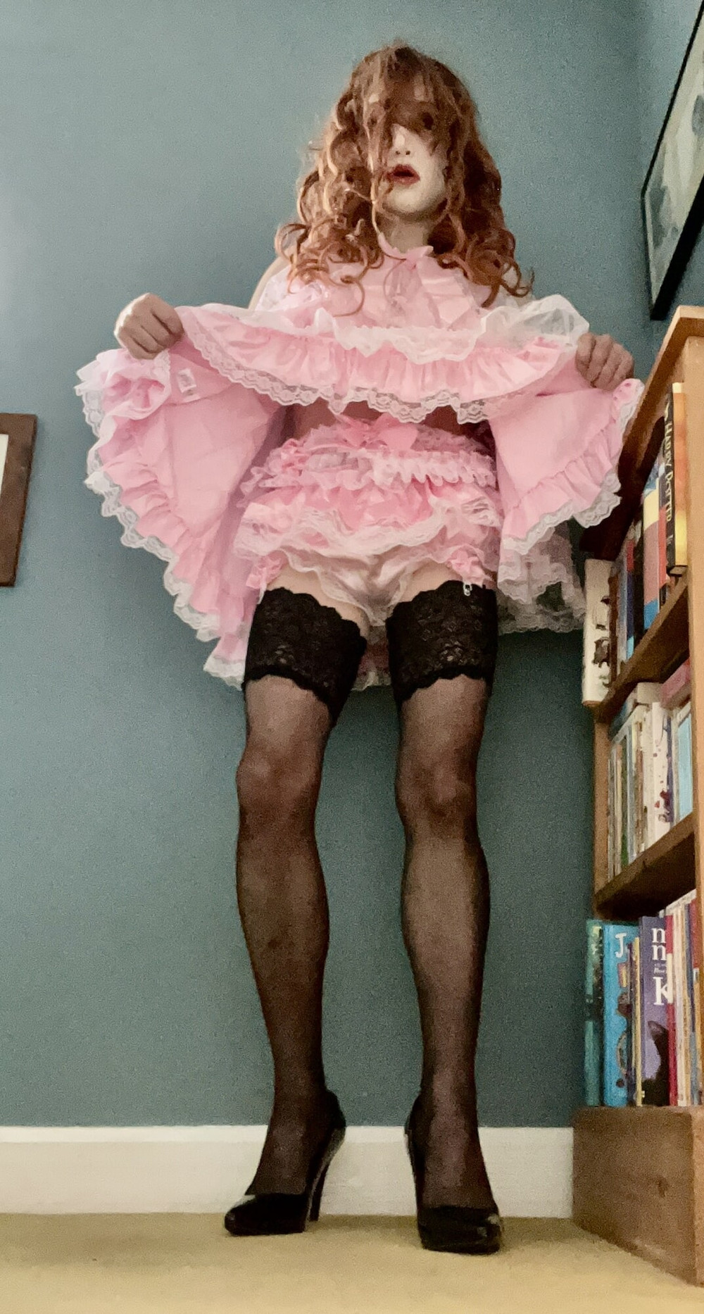 Pink frilly sissy #5