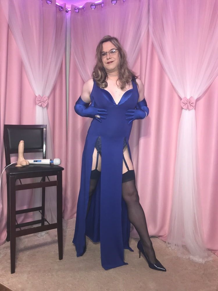  Joanie - Blue Maxi Vest Dress and Lady Marlene Part 3 #31