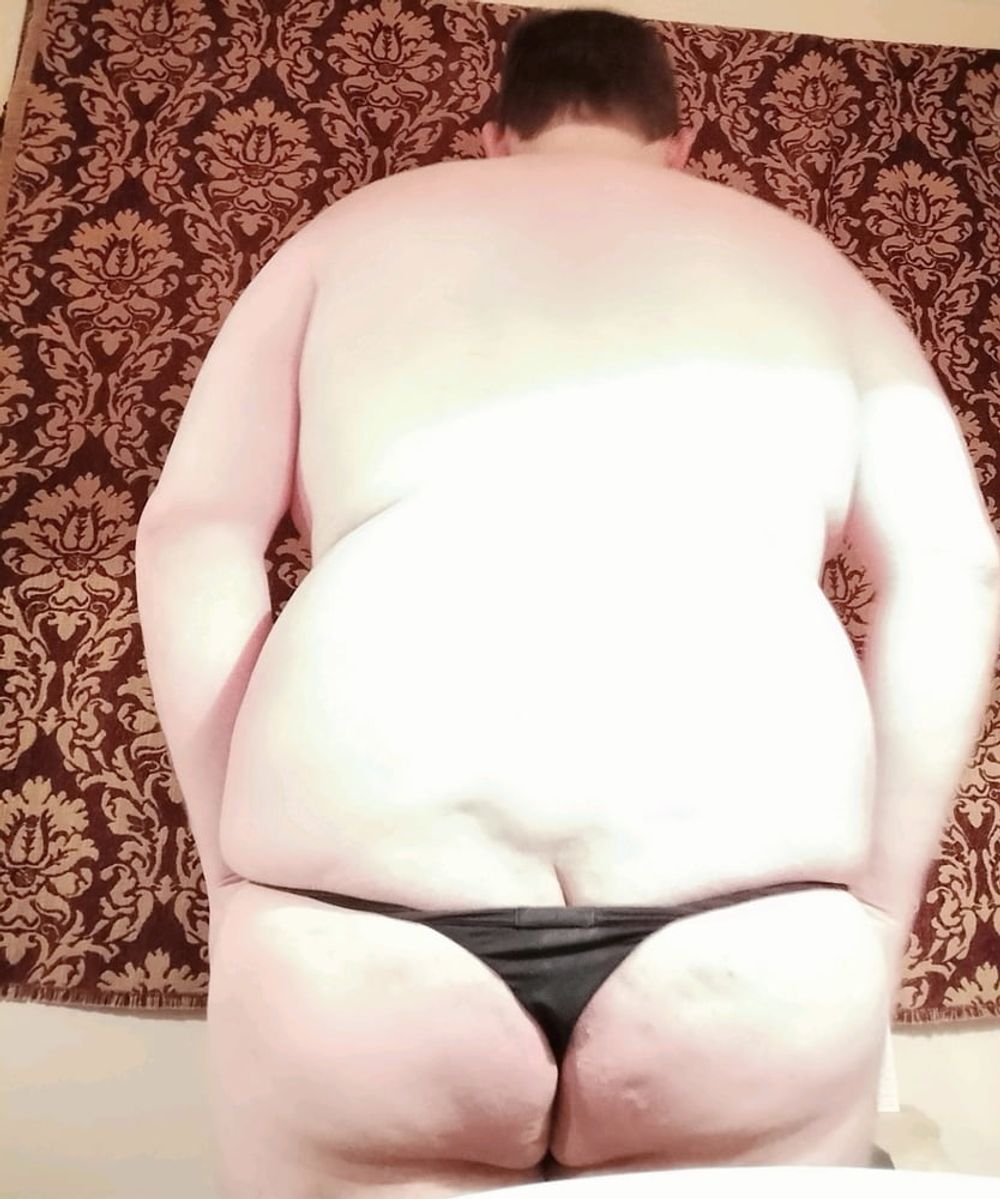 Black thong on smooth chubby gay big boy Jacob gay chub cub #6