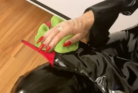 latex fetish housework         