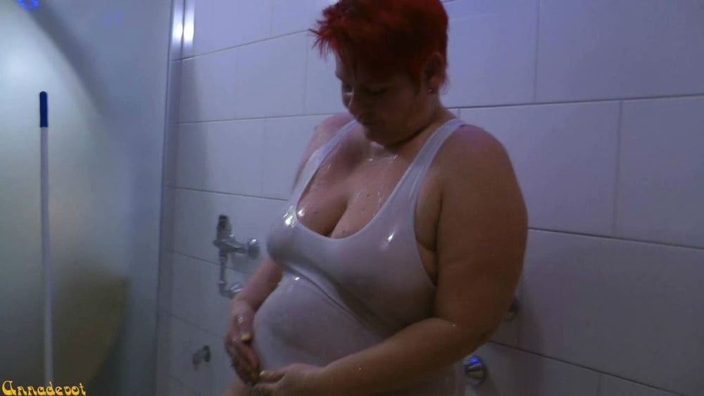 Transparent SWIMSUIT under the SHOWER #6