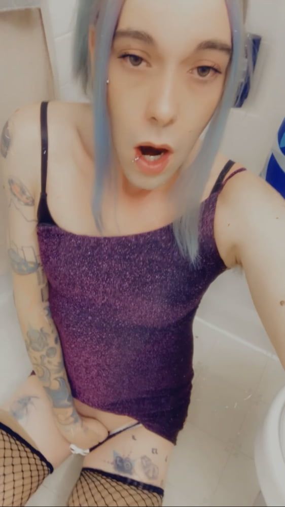 Hot Purple Minidress Slut #50