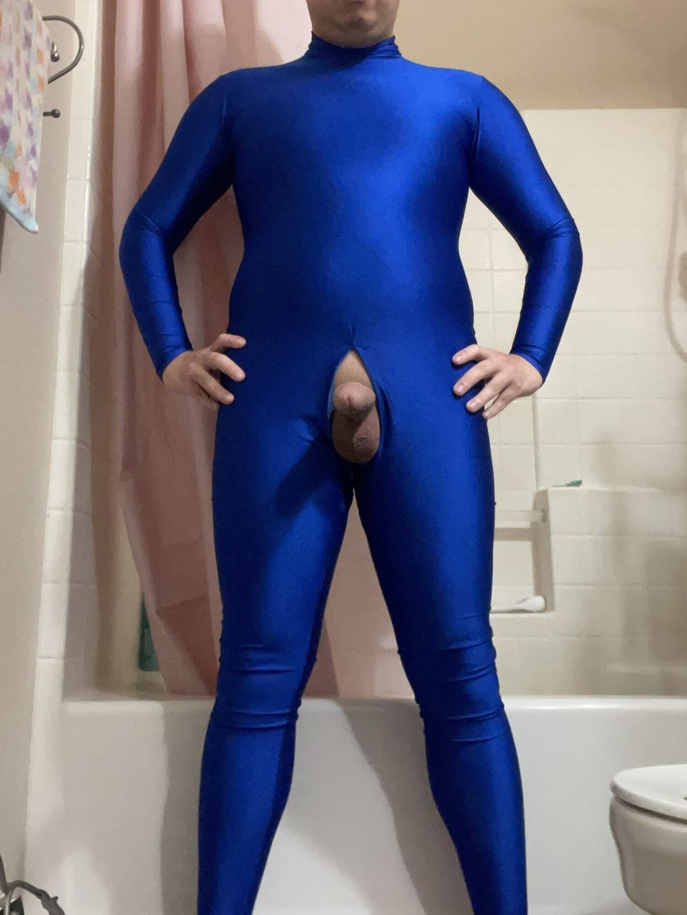 Blue Lycra Spandex Suit  #11