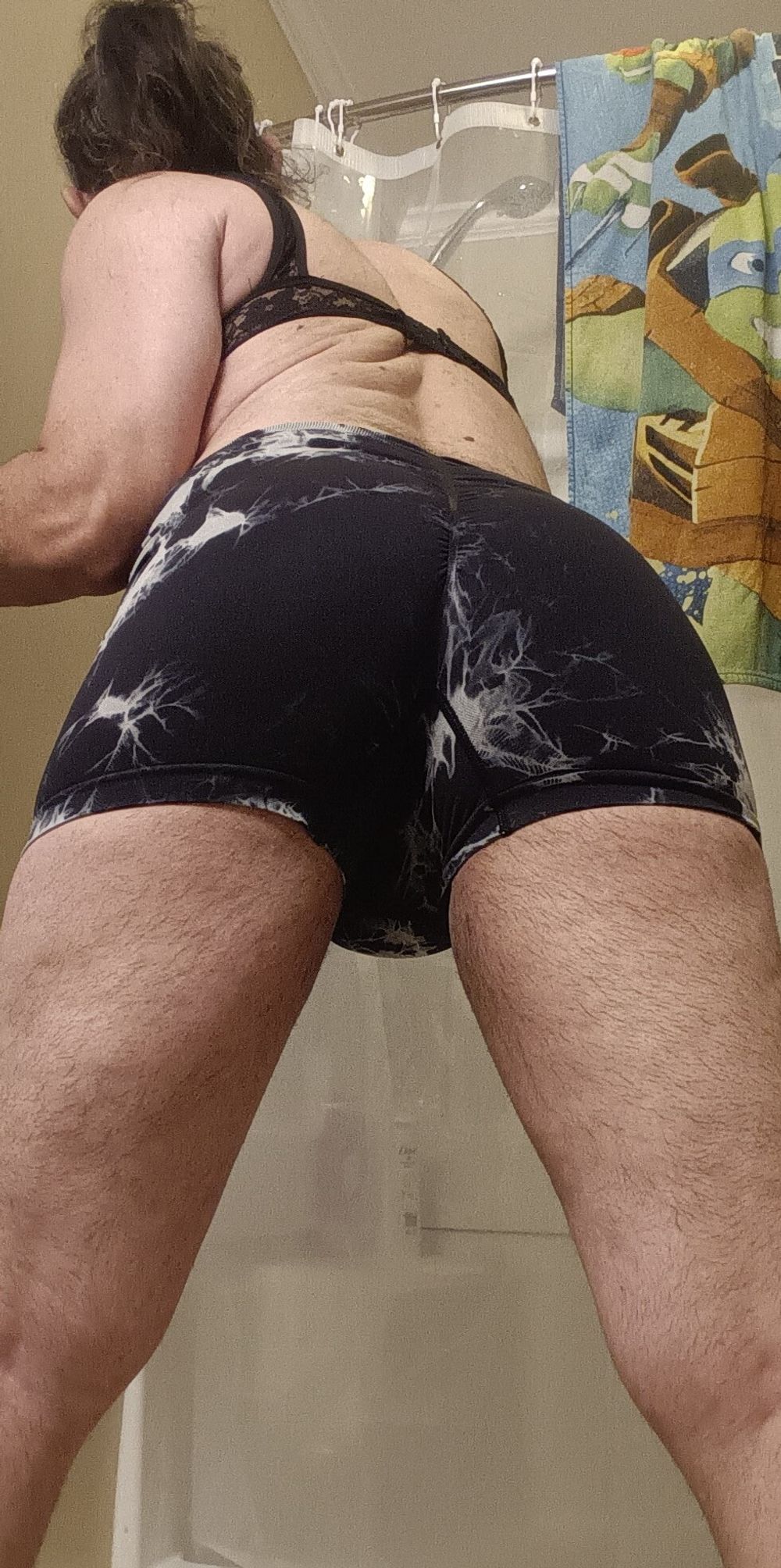 Ass looks so good in my little sexy shorts.... What do you t #35