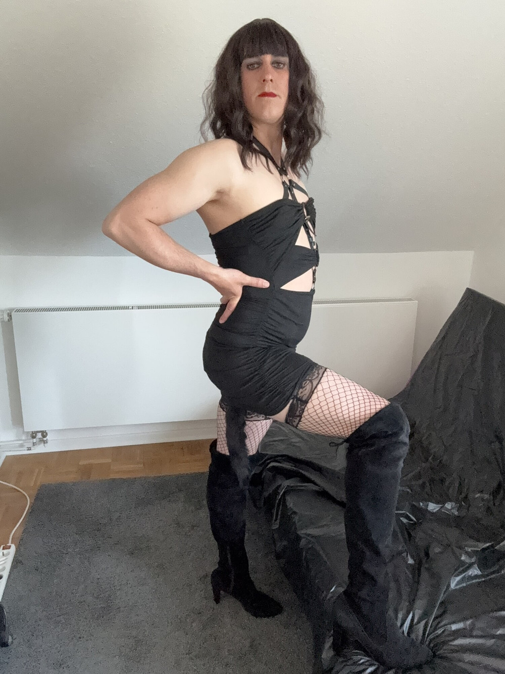 German Sissy in Harness and anal toy #37