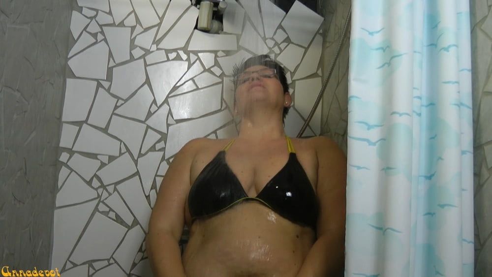 Annadevot - In BIKINI and JEANS under the SHOWER #16