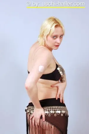 photo shoot with blonde cum slut dany sun as a belly dancer         