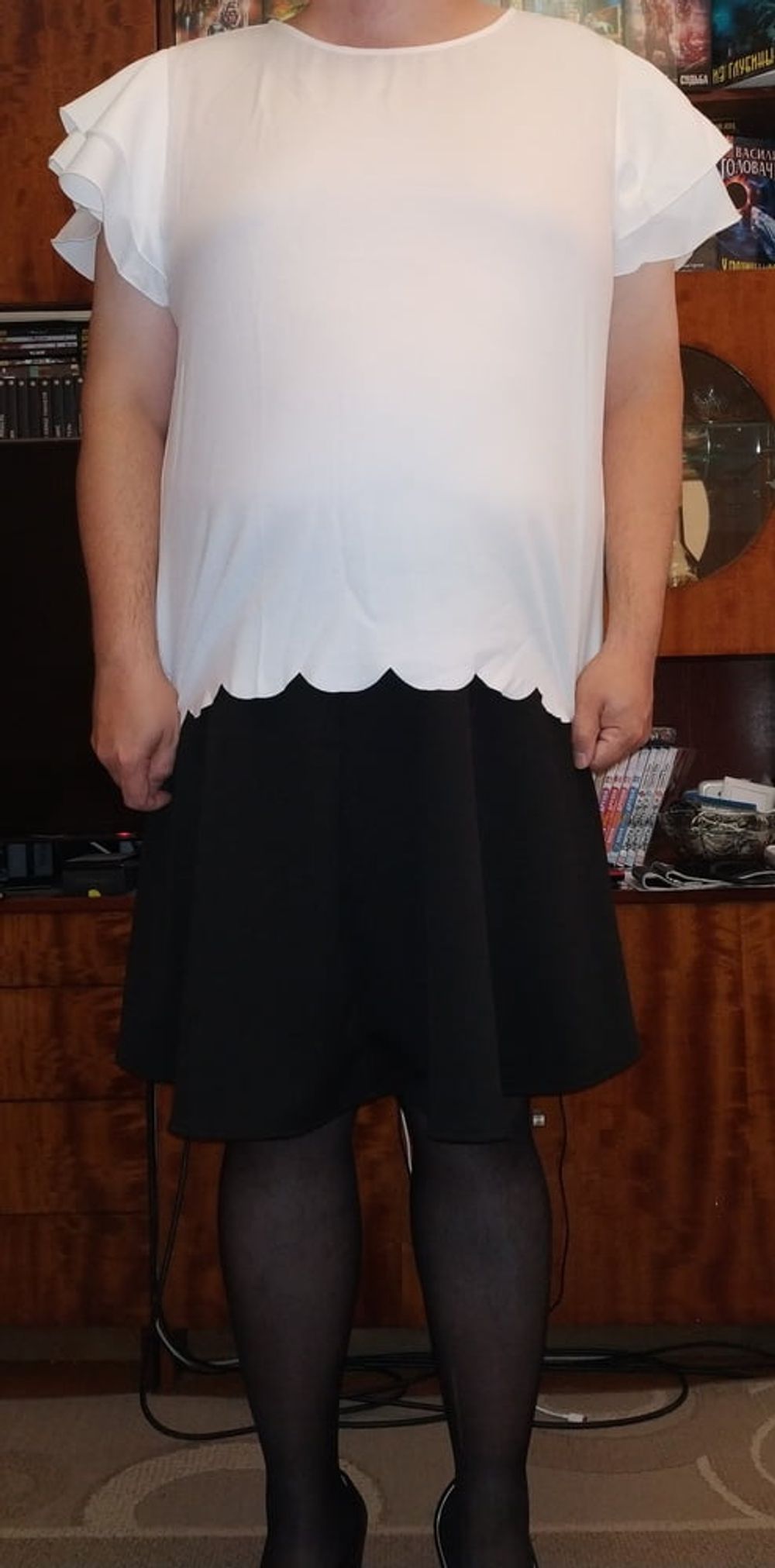 black skirt&amp;white blouse p.1 #22