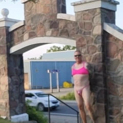 Sissy in a Cemetery 