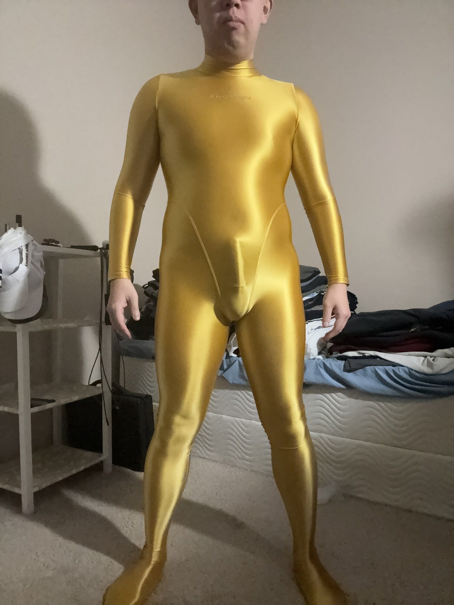 Yellow Gold Amoresy Spandex Suit #4