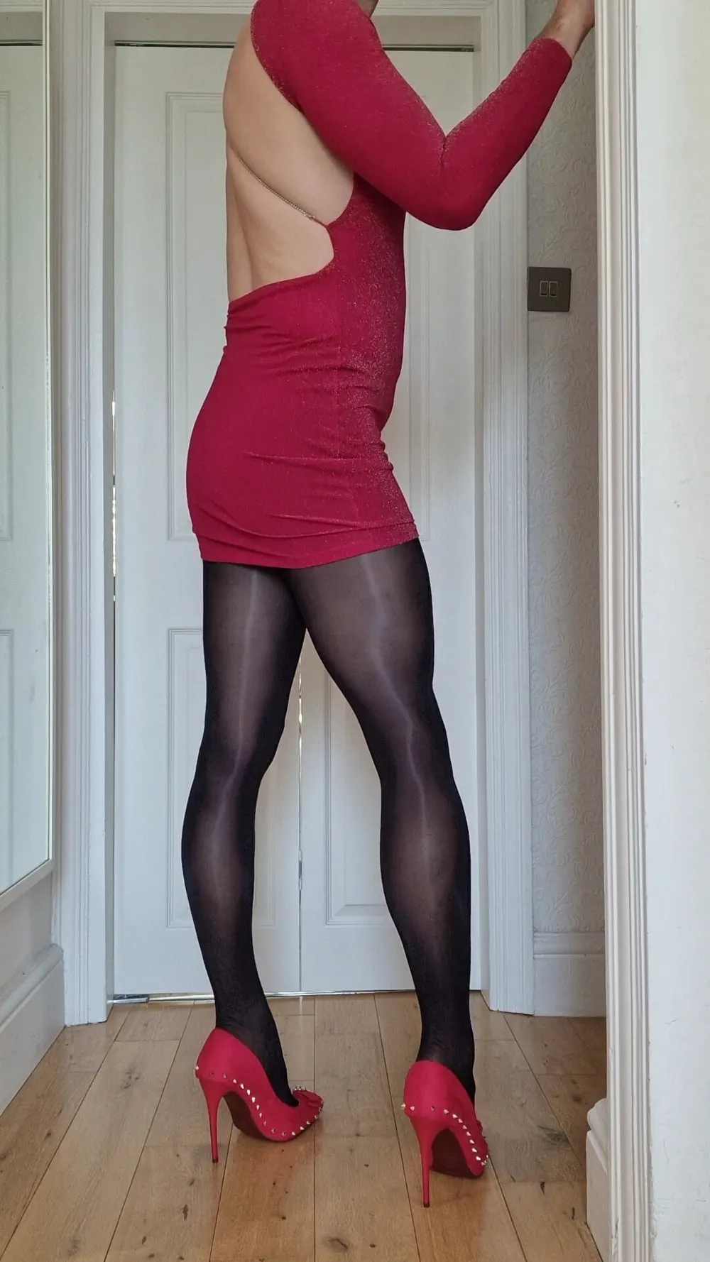 Fun in sexy pantyhose and high heels #2