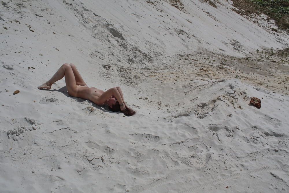 Naked on White Sand #4