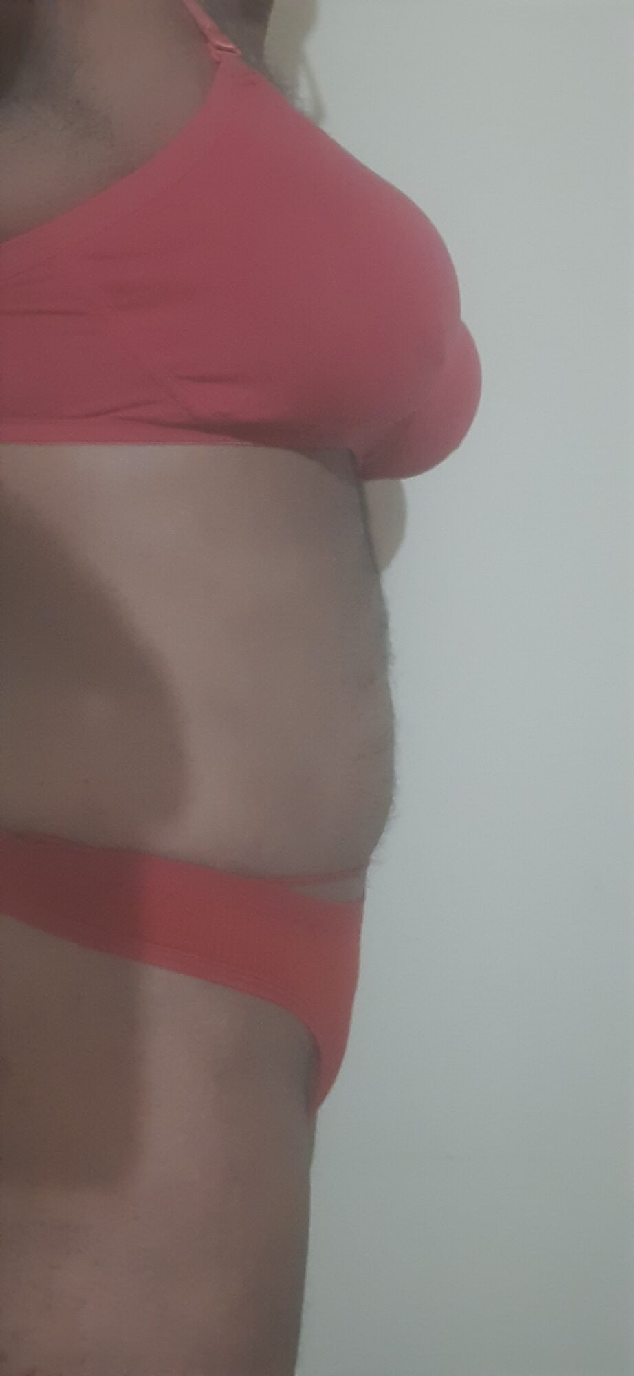 Red bra and panty