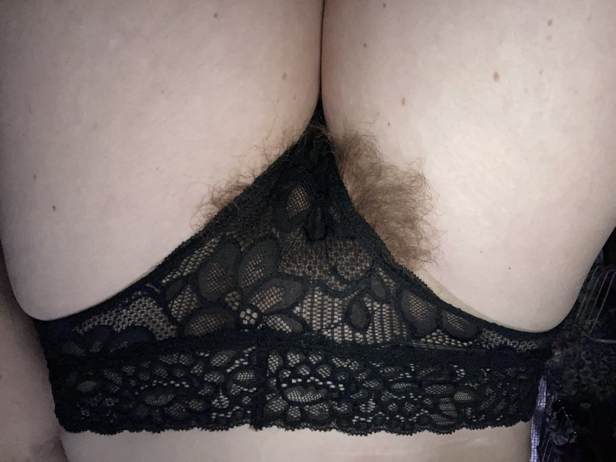 Lacy lingerie with whiskers 