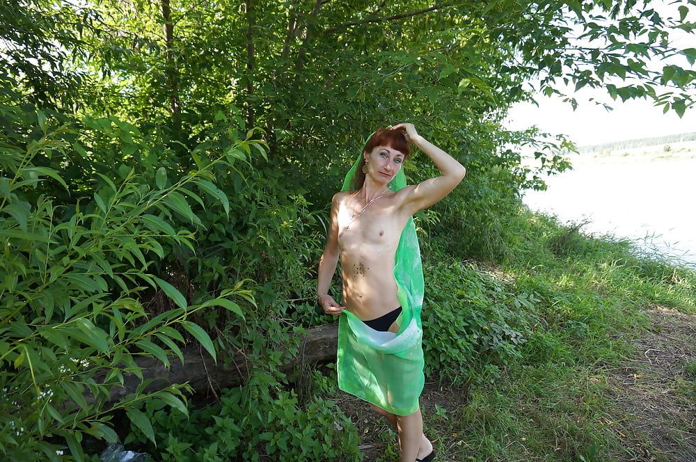 Green Shawl Volga-river #11