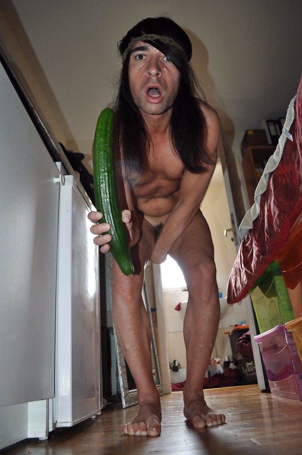 Tygra gets off with two huge cucumbers #35