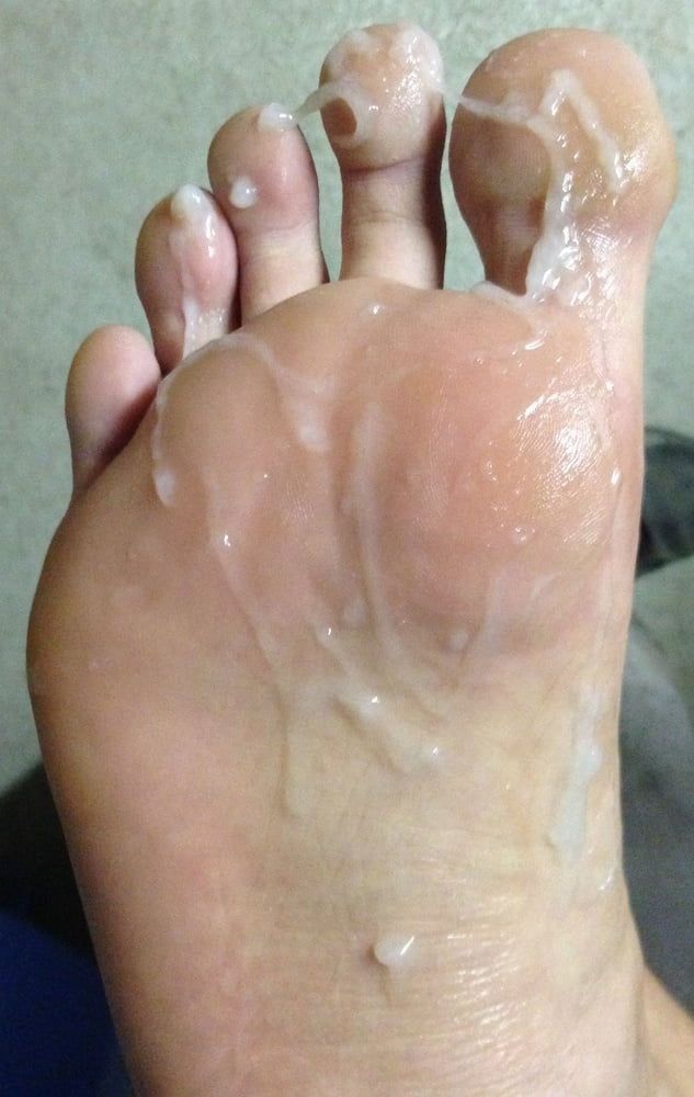 My Foot with Cum #4
