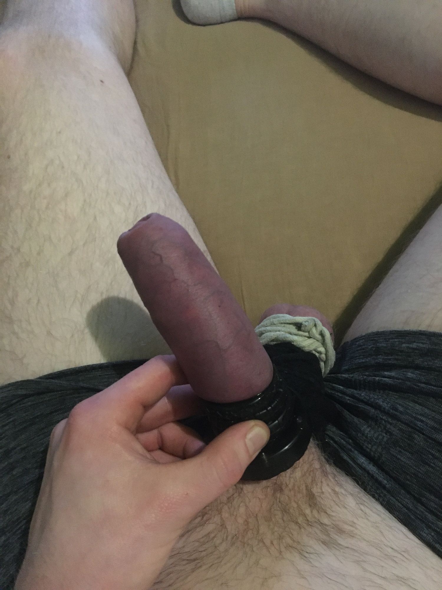 Balls Bound And Cock With Cockrings #5
