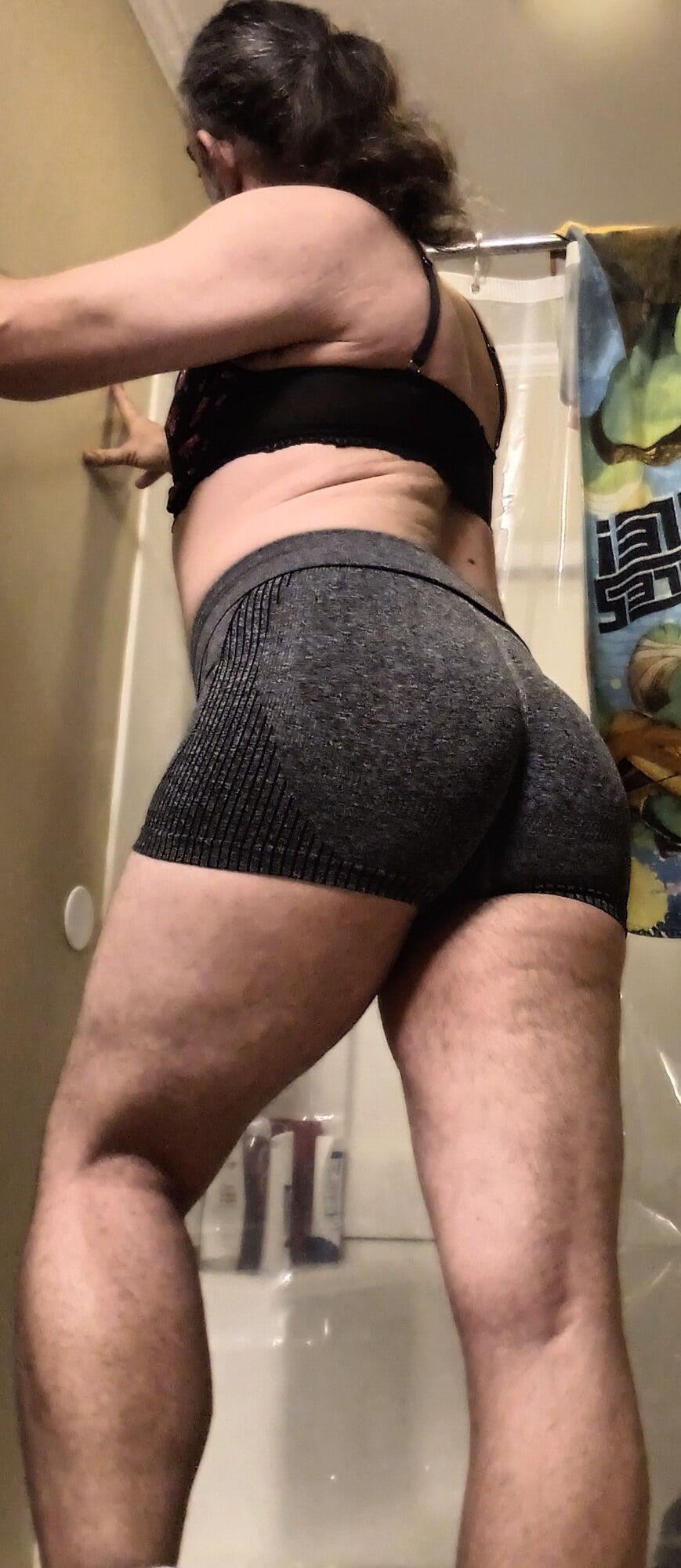 Ass looks so good in my little sexy shorts.... What do you t #20