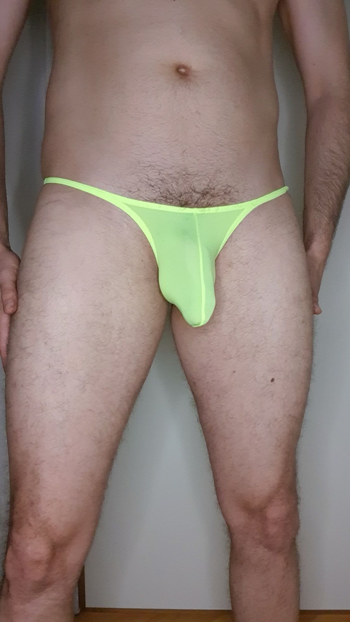 Oiled Bulge in yellow briefs #28