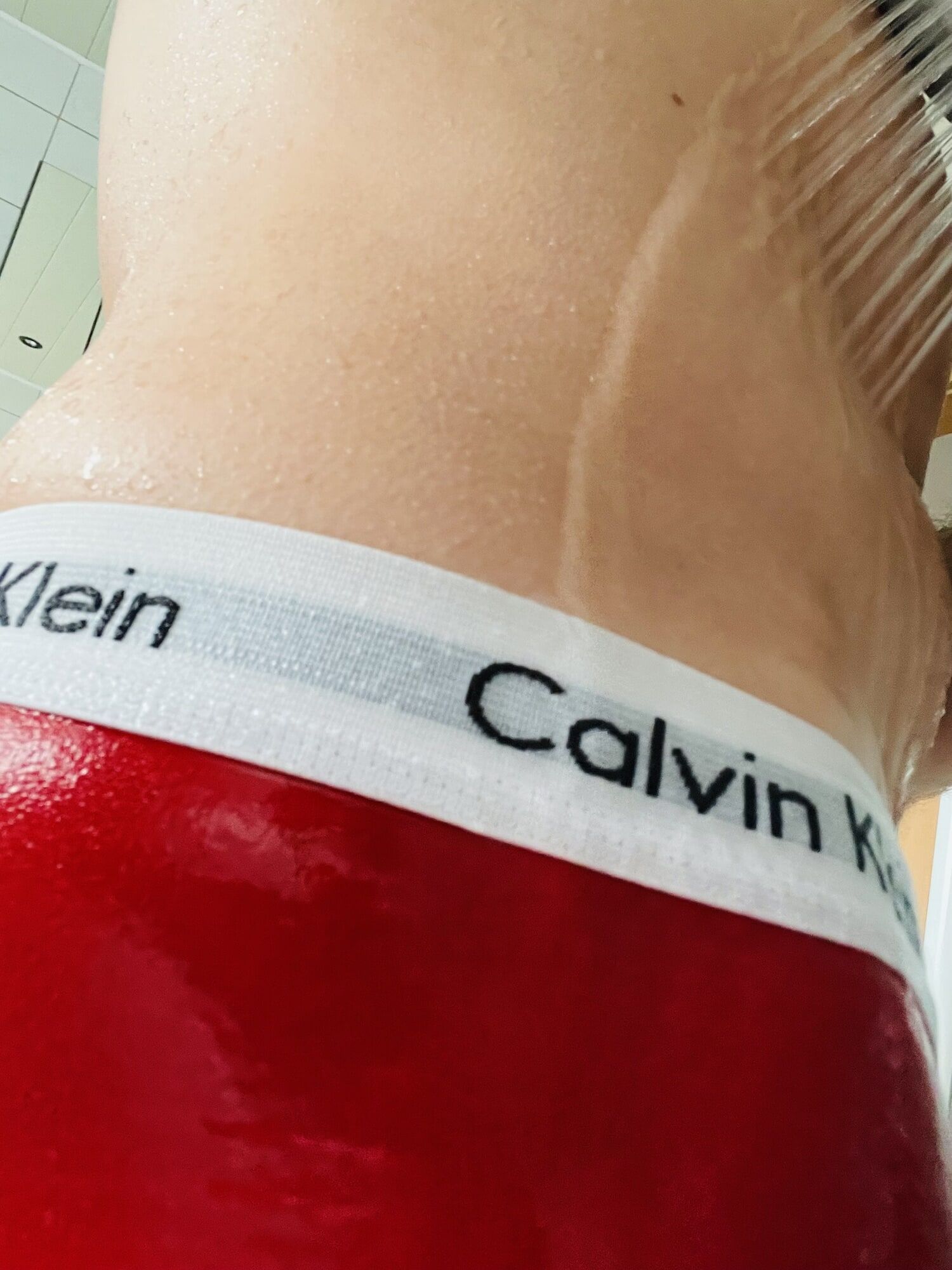 Wet Calvin Klein briefs #7