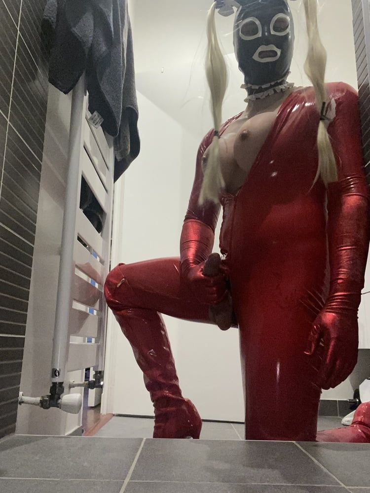 Red latex doll #10