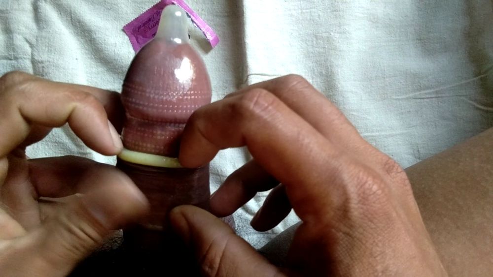 Cumming in condom #12