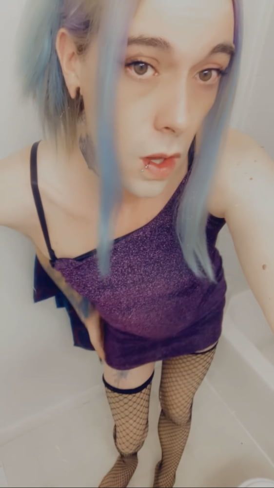 Hot Purple Minidress Slut #15
