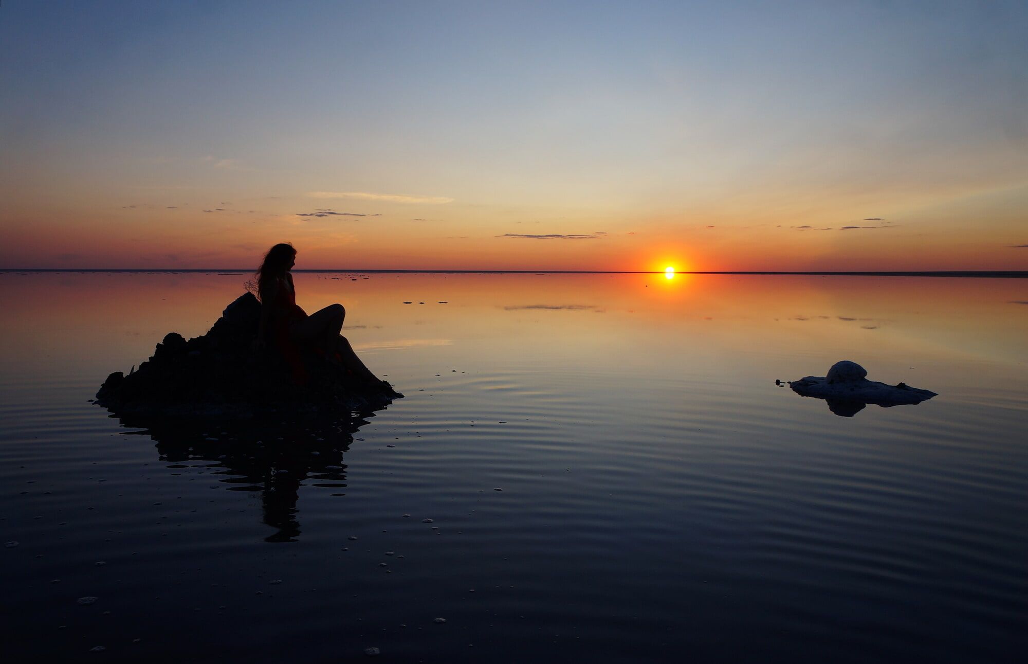 On the salt of the surface during sunset #9