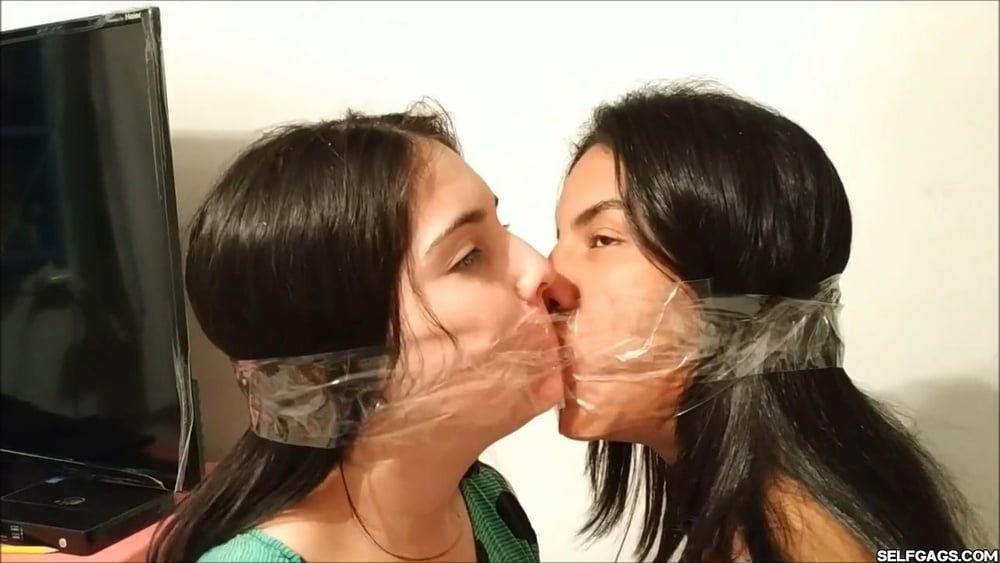 Gag Kissing Girls Love Being Gagged Bondage Slaves! #33