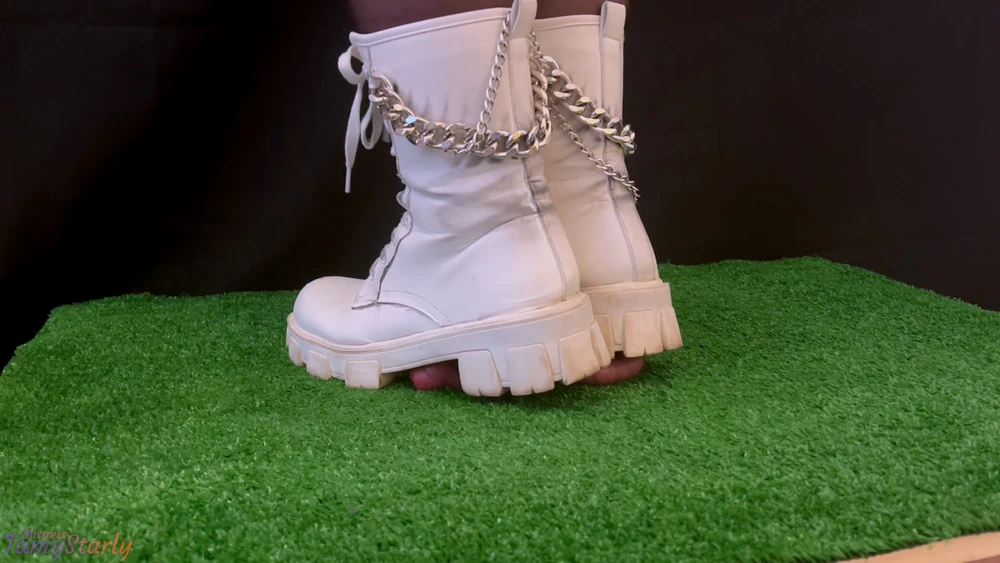 Combat Girl Marching on Your Cock and Balls #2