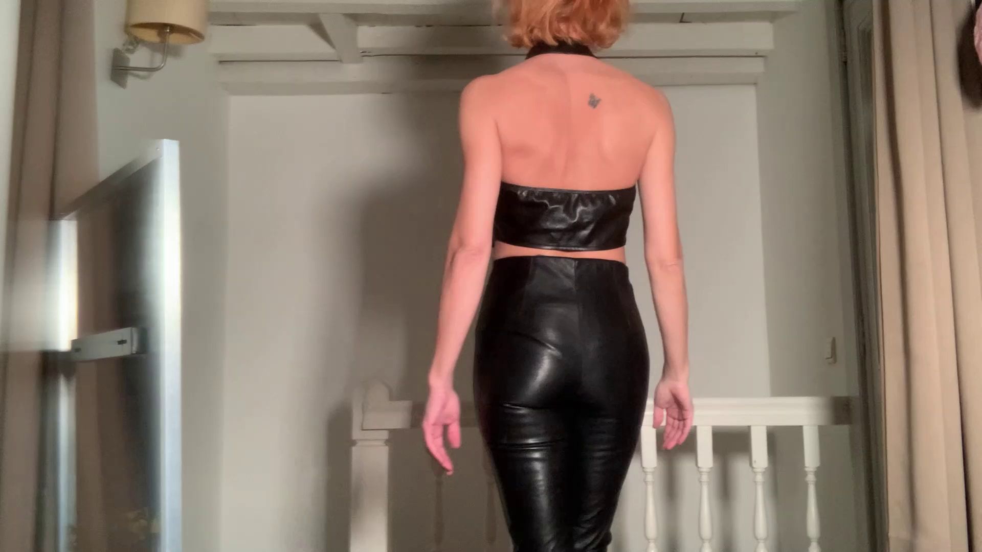 Ass in leather pants #3