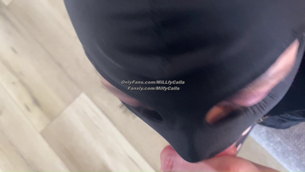 Full Body Fishnet Blowjob – Cum on My Clothes #46