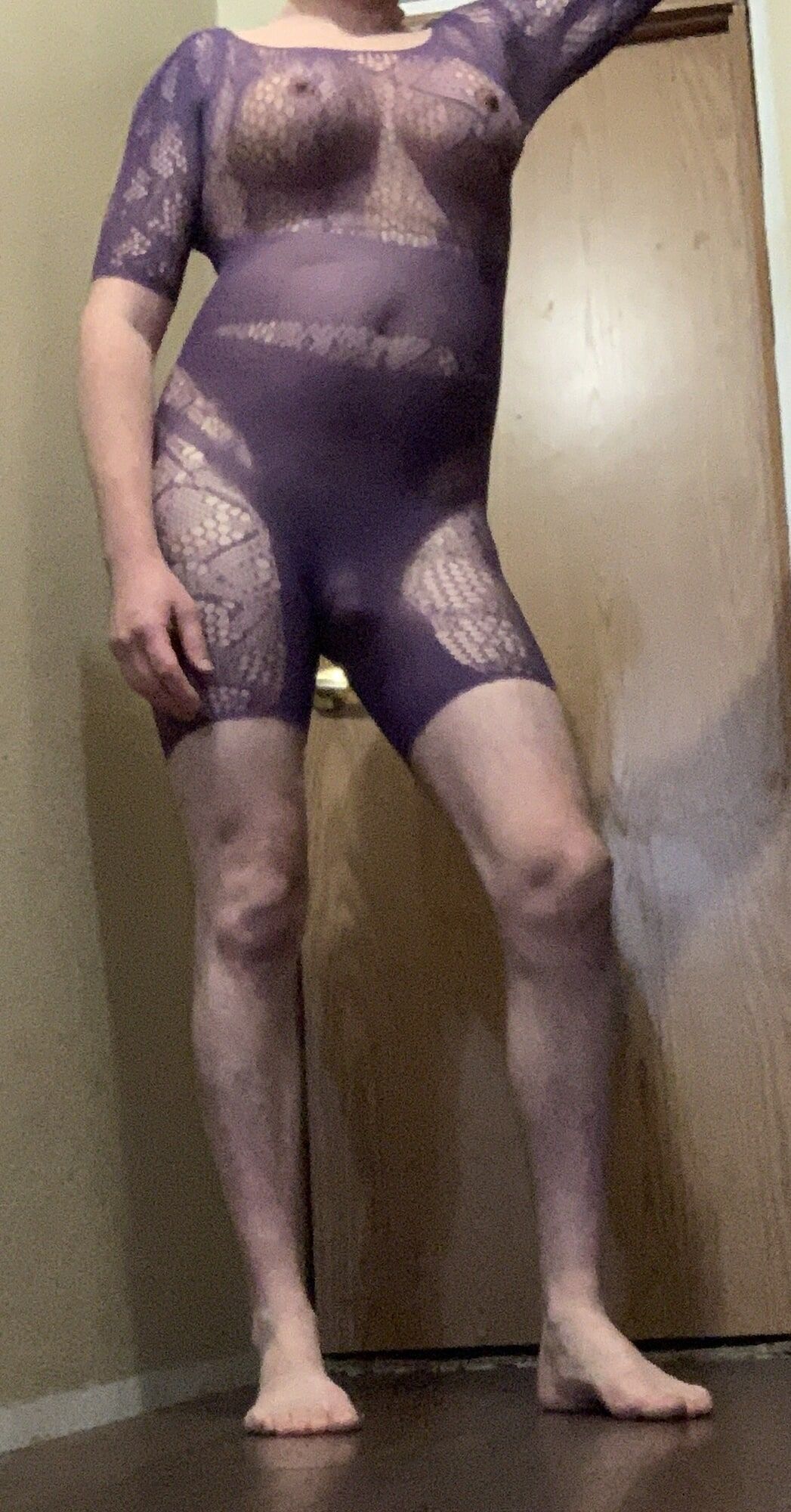 Purple body stocking #8