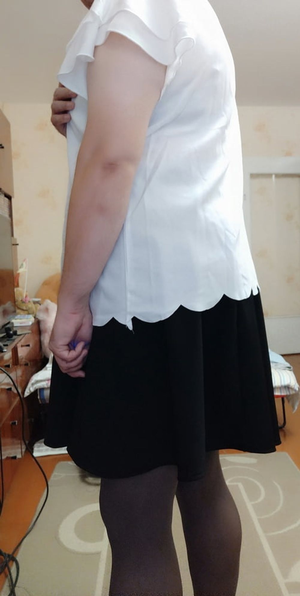 black skirt&amp;white blouse p.3 #2