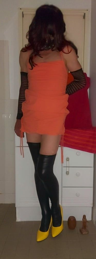 Orange dress  #13