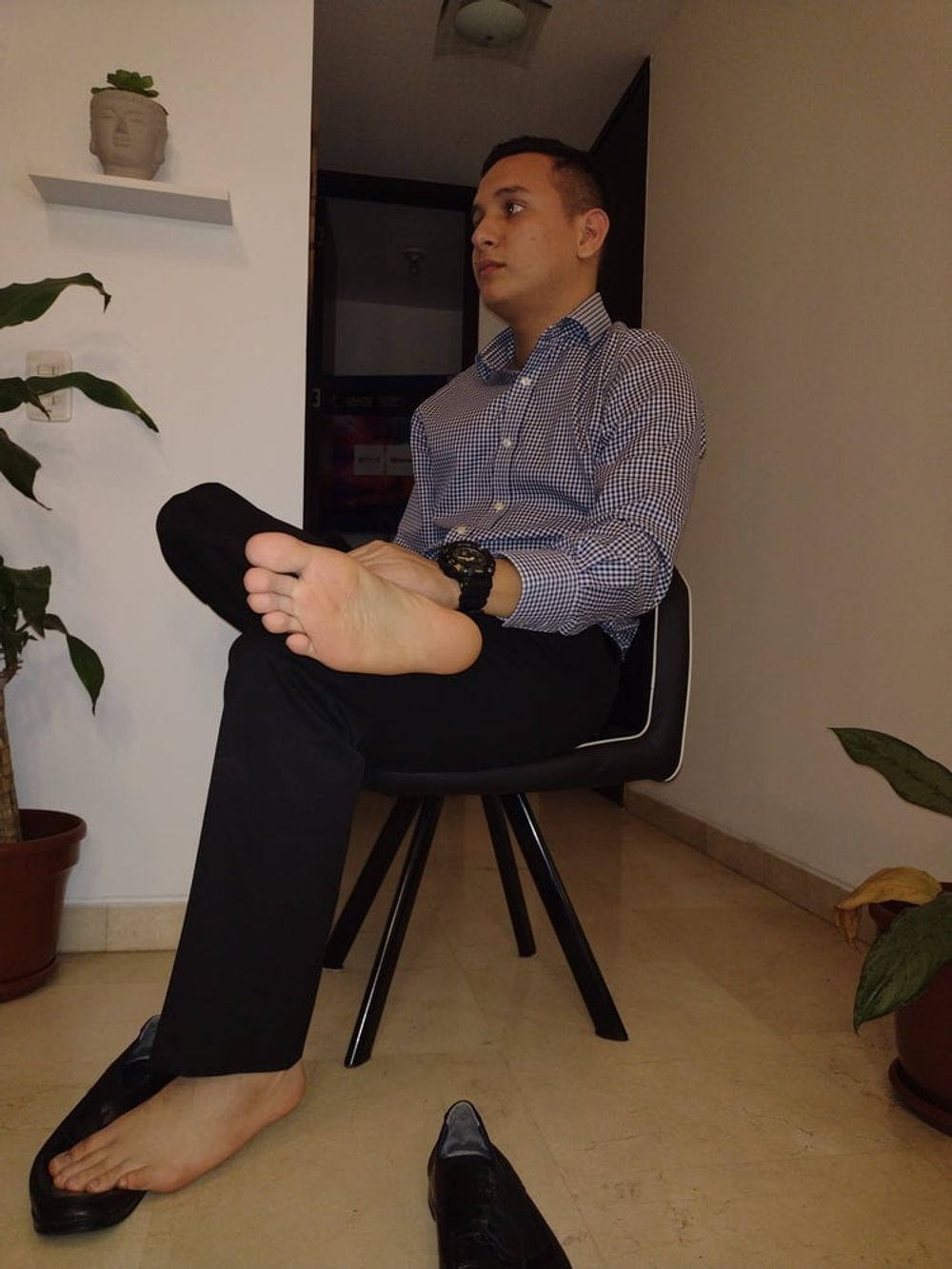 Office sheer socks gay #4