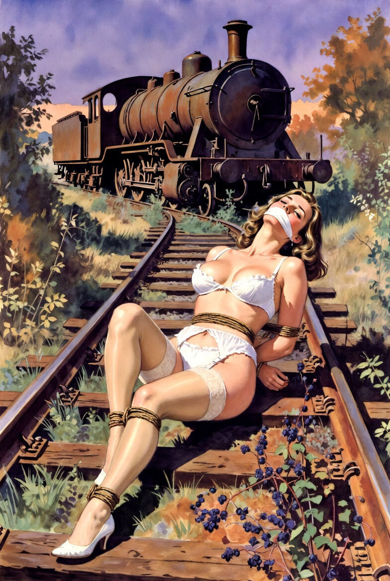 Pixwhores Experimental Enhanced: Stockings in the Railyard 1 #29