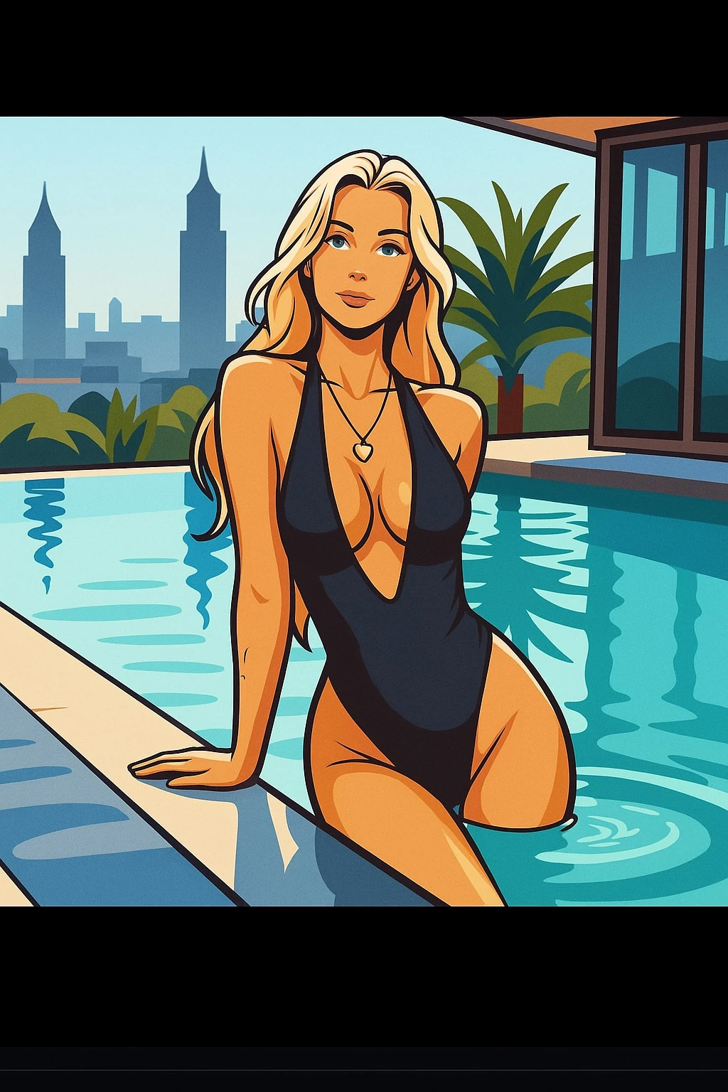 Lena in swimsuit