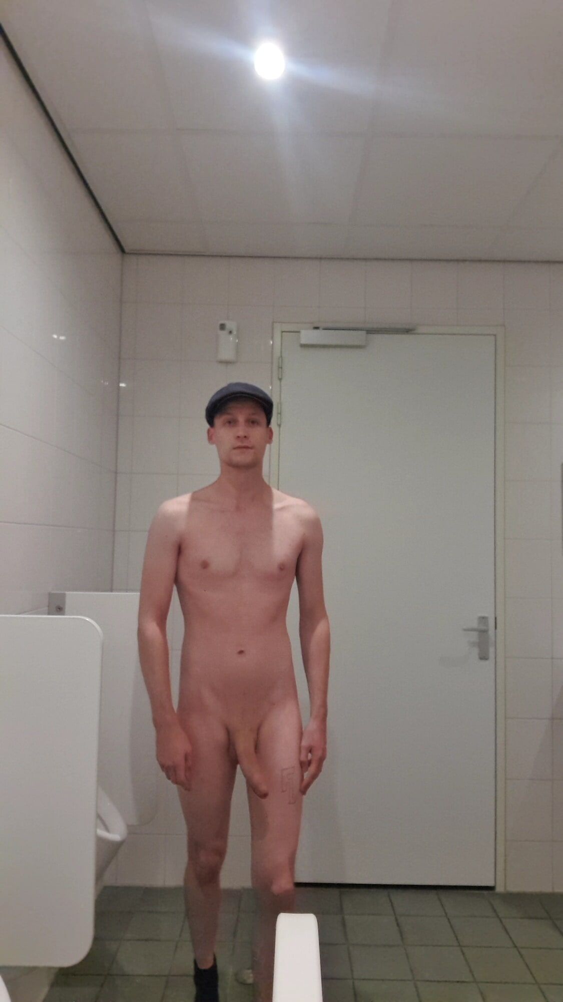 Twink naked public bathroom