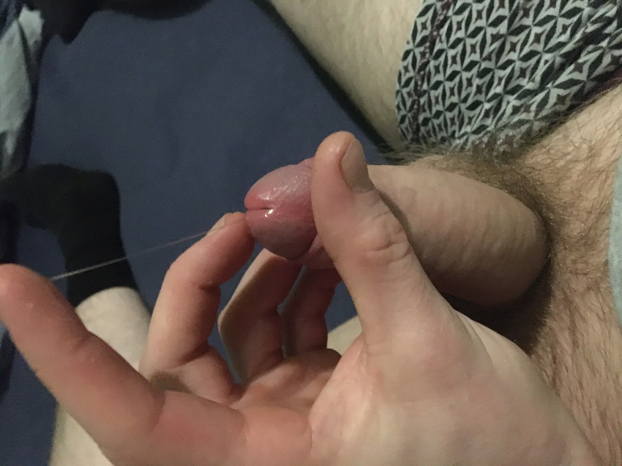 Hairy Dick And Balls Foreskin Pre-cum Play #32