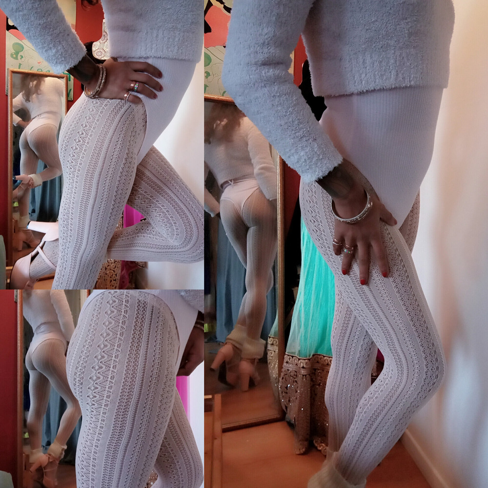 Sissy Femboy in lace stockings #12