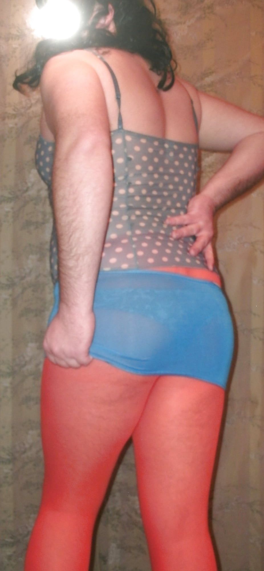 Sissy Boy Lovelaska - Girl in orange pantyhose #6