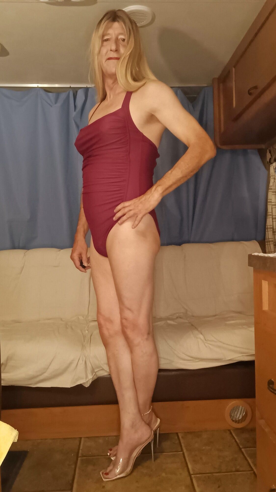 Sissy Anne Dru Brown Modelling Her New Swimsuit #11
